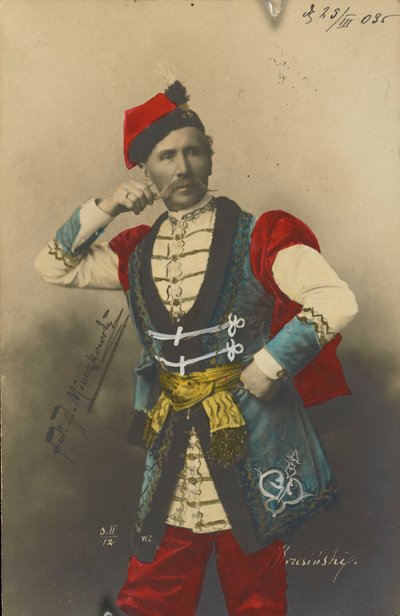 Feliks Krzesiński (Felix Kschessinsky) in Ballet Costume to Mazurka by Jan Mieczkowski